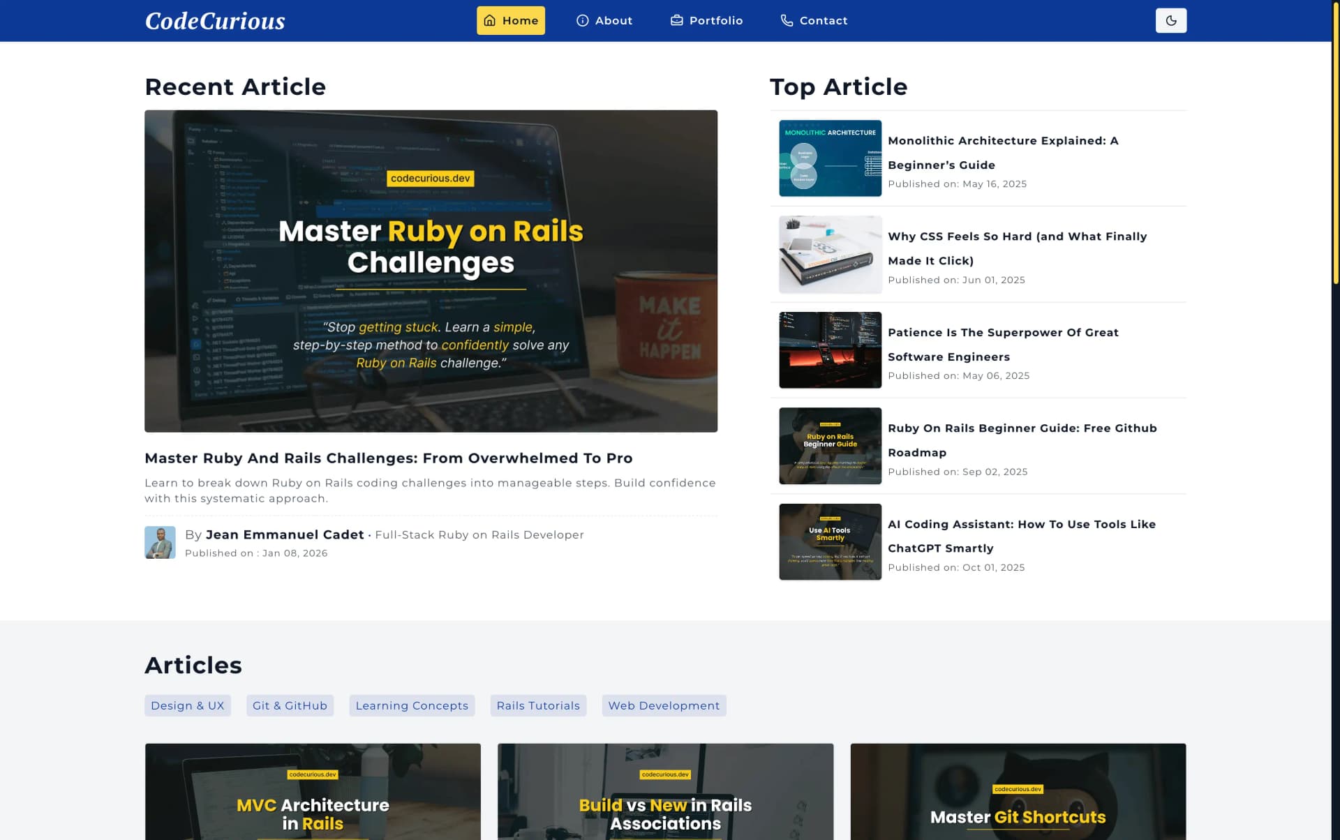 CodeCurious — Public Interface